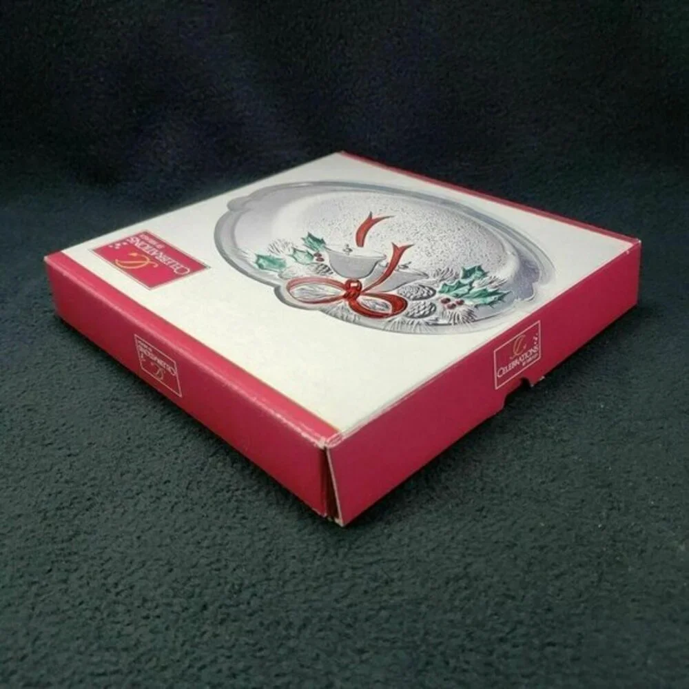 Mikasa Sweet Dish Holiday Bells Collection‎ Snack Treats Plate Serving Christmas